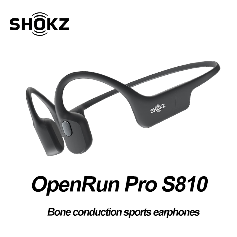 Bone Conduction Running Headphones - OpenRun Pro AS810 Bluetooth-Kopfhörer mit Knochenschallübertragung,
