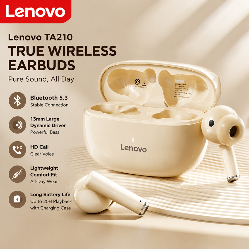 Lenovo TA210 Bluetooth-Wireles – Anc Wireless Over Ear Headphones Bewertung und Preis