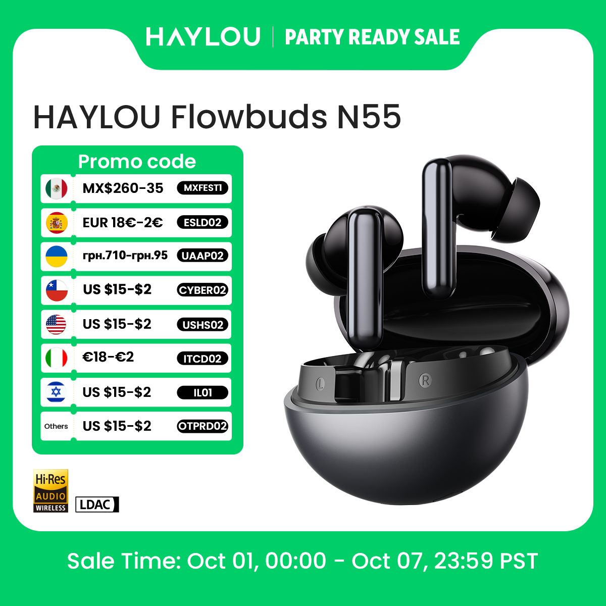 HAYLOU Flowbuds N55 Kabellose  – Type C Wired Earphones With Mic Bewertung und Preis